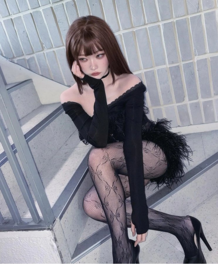 츠키 망사 검스 각선미