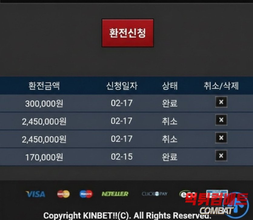 킨벳 먹튀 텔레그램 대화 증거 이미지ㅣ먹튀컴배트