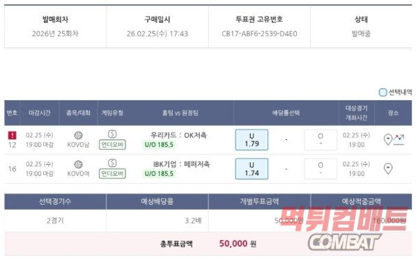 토토 배구 배팅 적중2